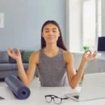 Desk Yoga for anxious office workers